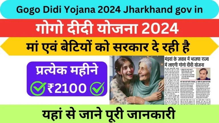 Gogo Didi Yojana 2024 Jharkhand gov in